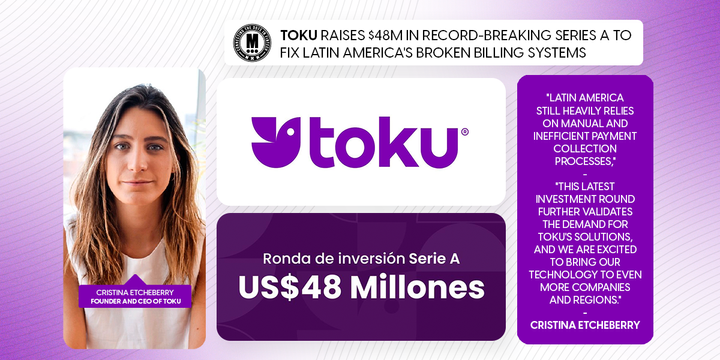 Toku Raises $48M in Record-Breaking Series A to Fix Latin America's Broken Billing Systems